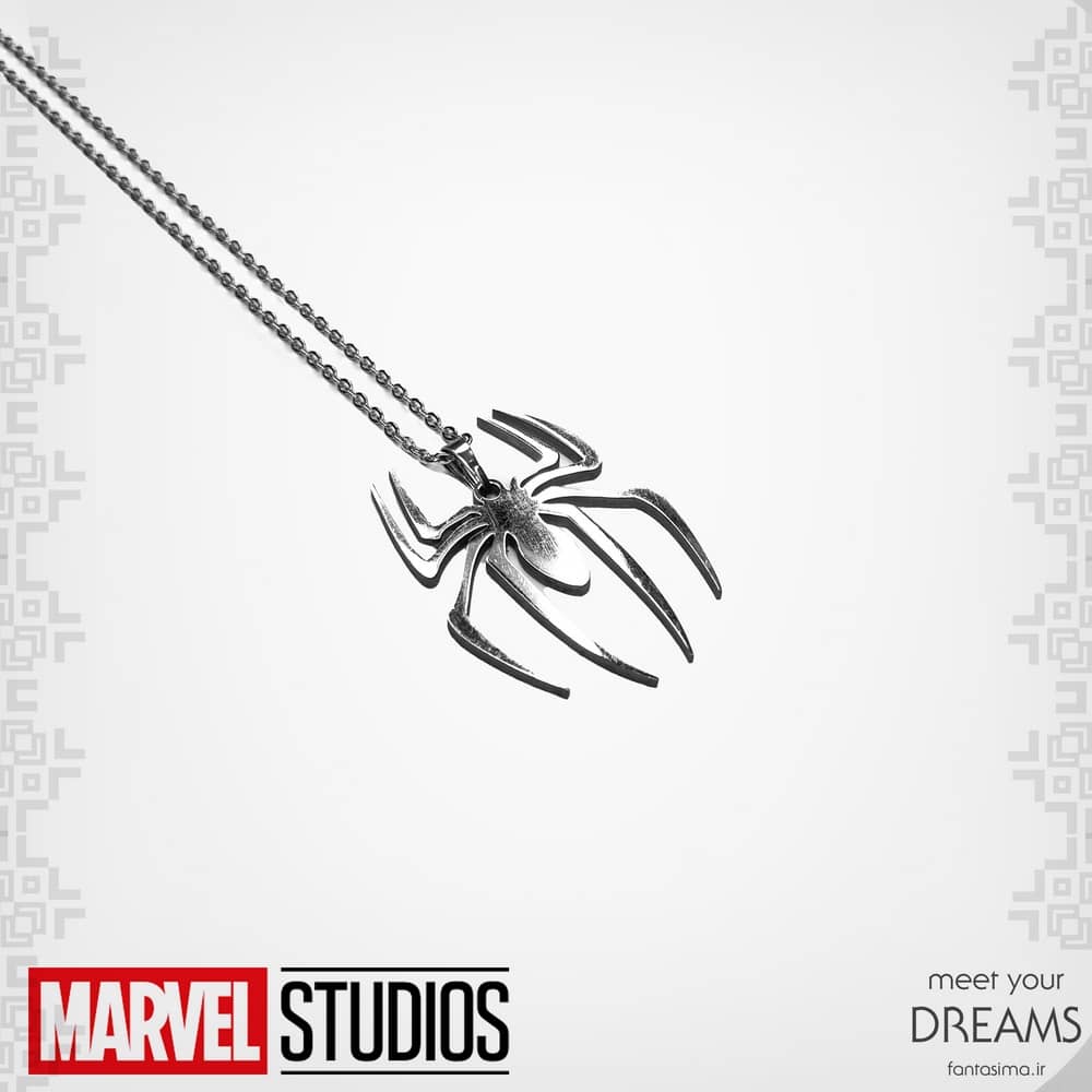 گردنبند استیل نماد اسپایدرمن