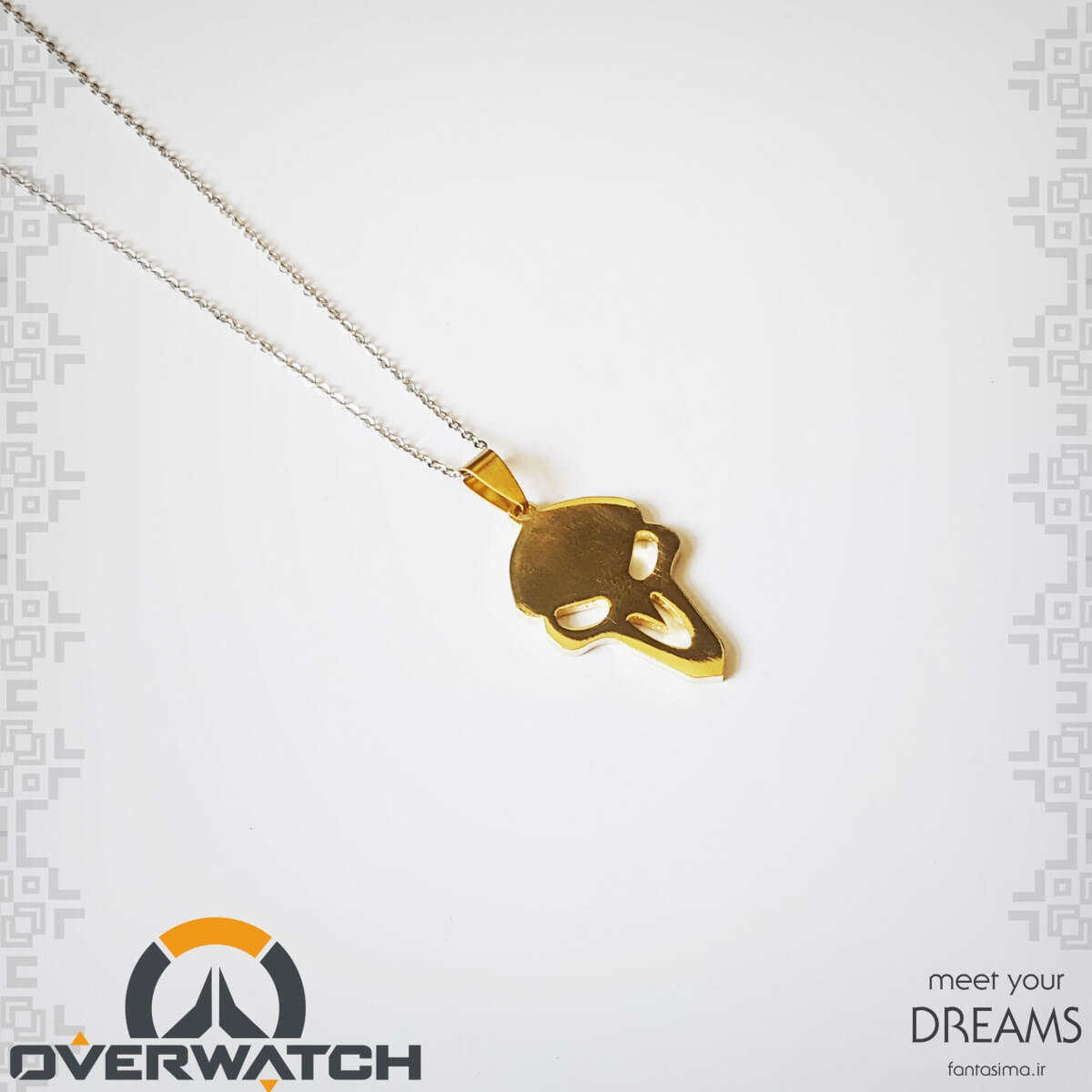 گردنبند استیل نماد ریپر -اورواچ - طلایی
