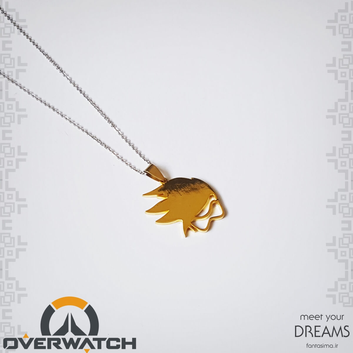 گردنبند استیل تریسر- اورواچ - طلایی