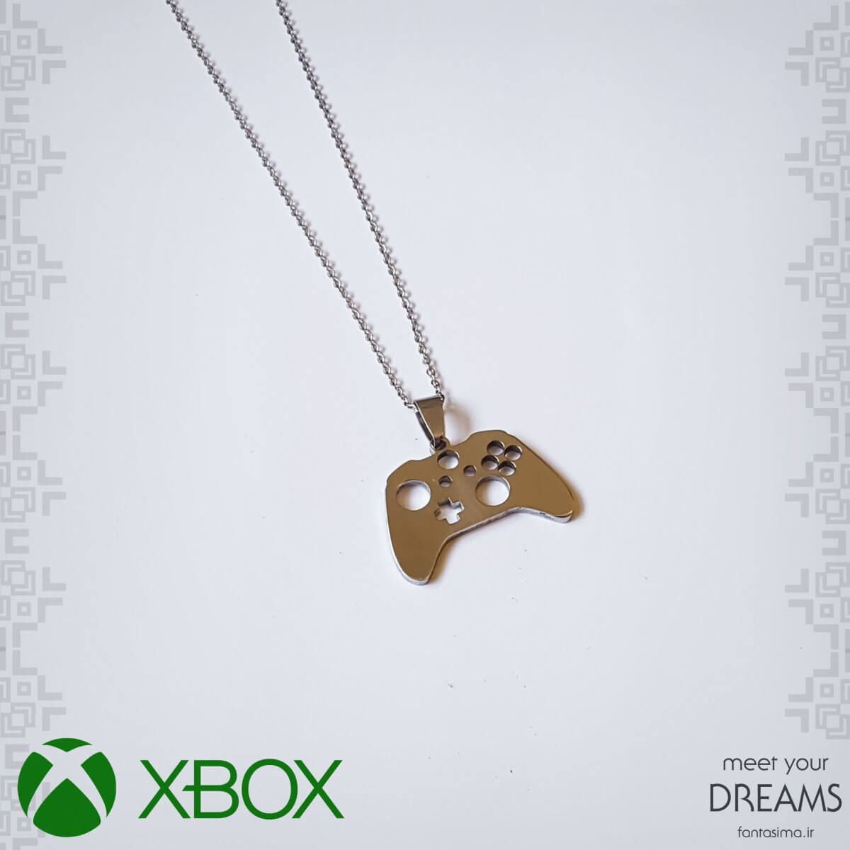 گردنبند استیل نماد کنترلر ایکس باکس وان 
