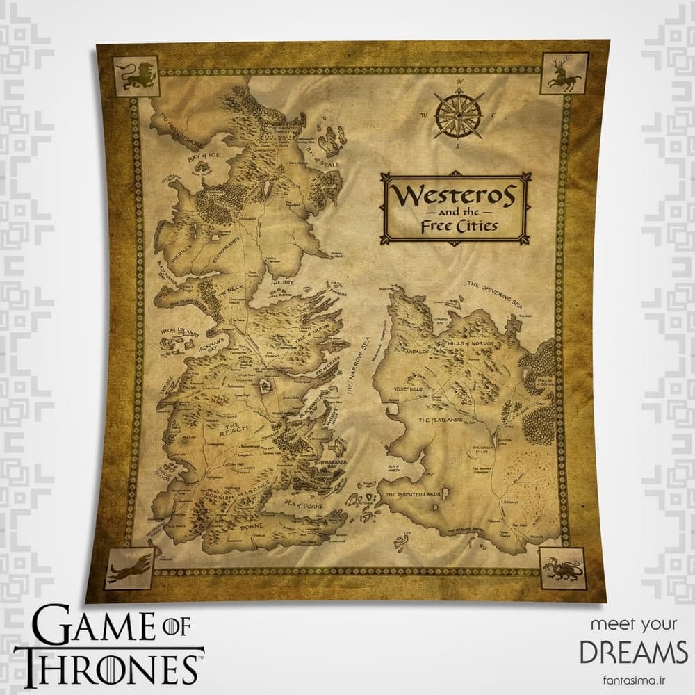 نقشه پارچه ای وستروس