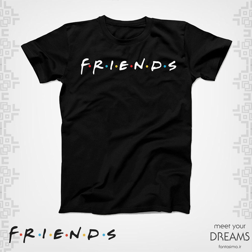 تیشرت مشکی فرندز